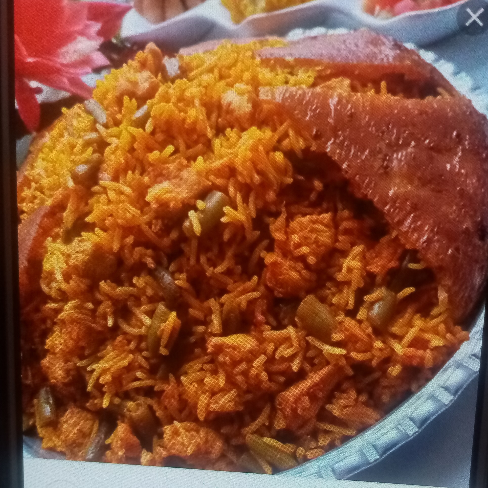 لوبیا پلو با برنج هاشمی