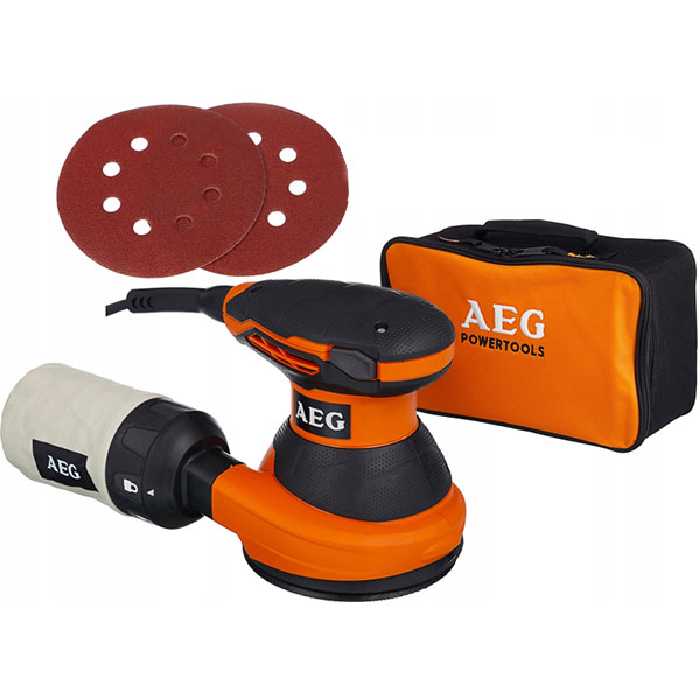 سمباده لرزان گرد آاگ مدل EX125ES  AEG Random Orbit Sander Model EX125ES
