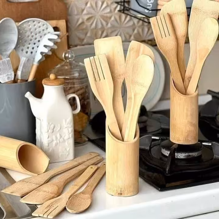 کفگیر چوبی ست بامبو 