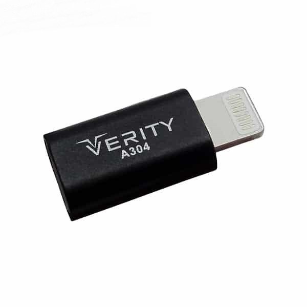تبدیل میکرو یو اس بی به آیفون Verity A304-مشکی