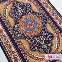 گلیم ماشینی 6 متری طرح تینا سرمه ای