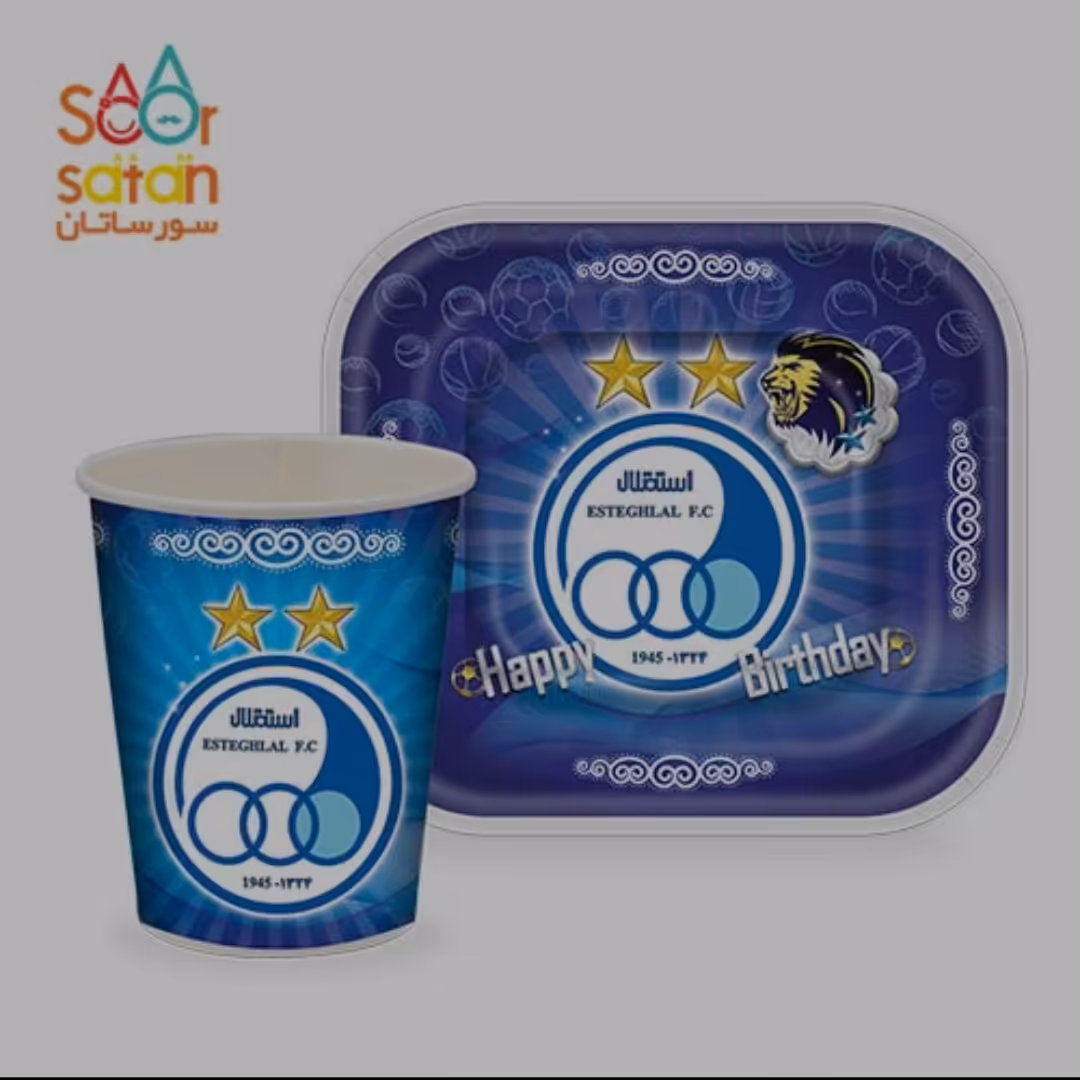 بشقاب و لیوان تم استقلال 12 عددی