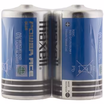 باتری سایز بزرگ مکسل مدل سوپر پاور ایس بسته 2 عددی