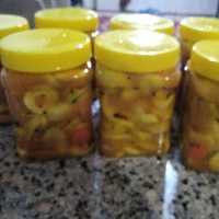 ترشی انبه خانگی تمیز و خوشمزه 😋در بسته بندی 800گرمی 