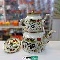 کتری و قوری لعابی لایت مدل Pasta