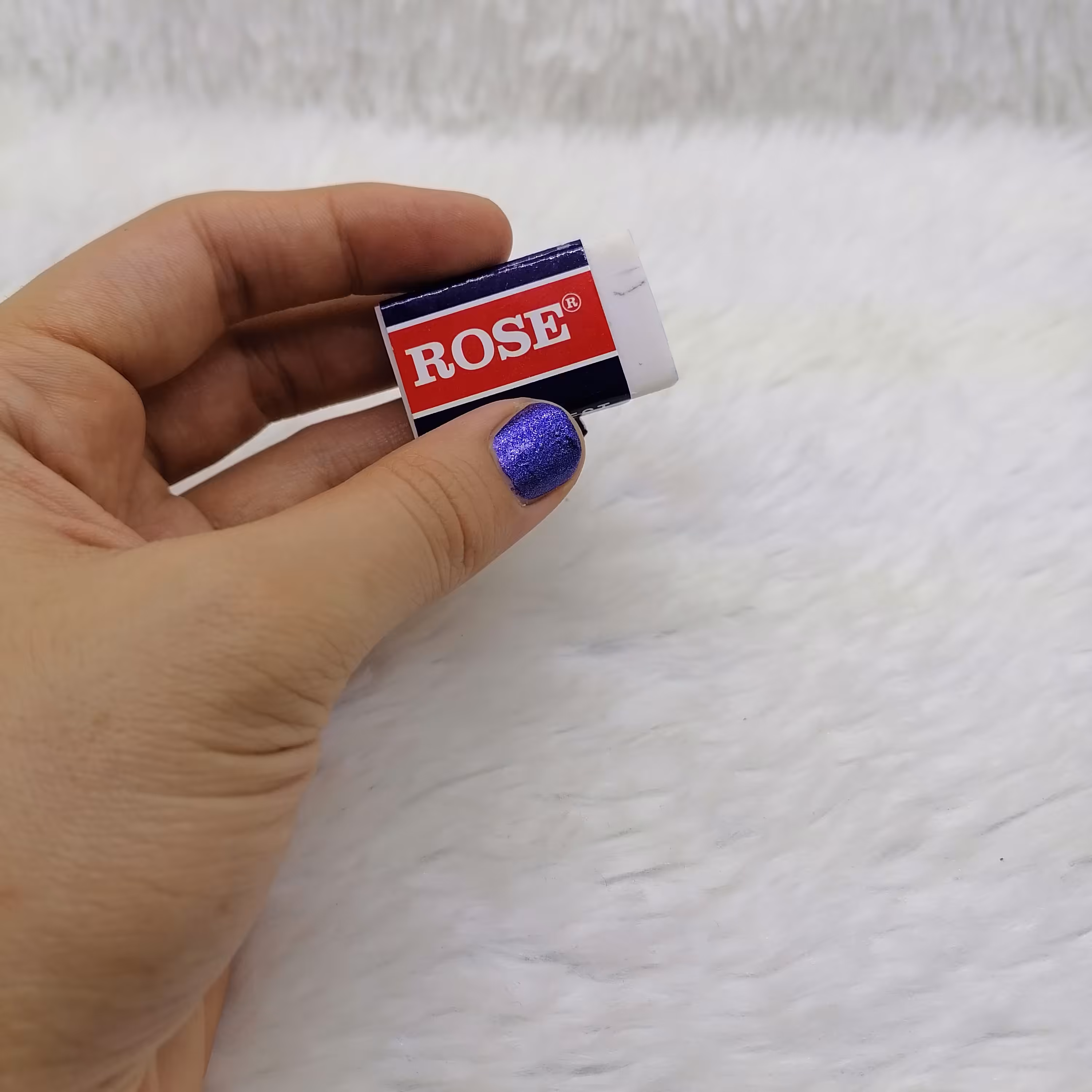 پاک کن ROSE سفید، لطفاً قبل از ثبت سفارش موجودی بگیرید 