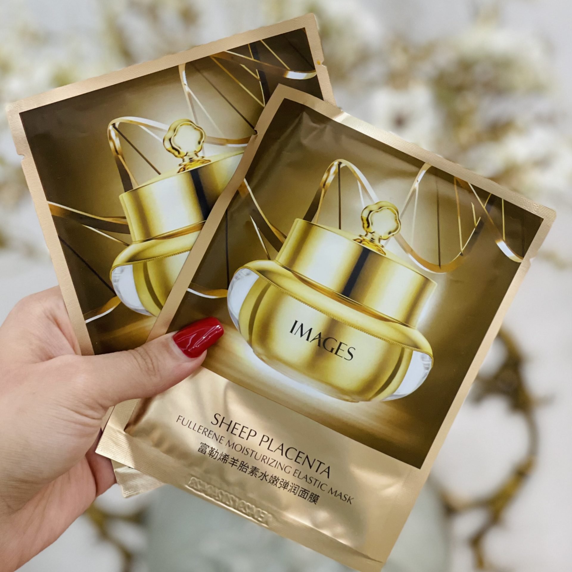 ماسک ورقه ای طلا ایمجز آبرسان و روشن کننده و بهبود چین و چروک 