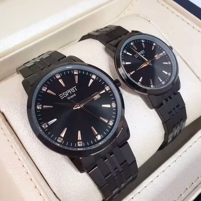 ساعت ست اسپریت زنانه و مردانه موتور ژاپن درجه یک بند استیل اصلی ضد آب یک سال گارانتی 