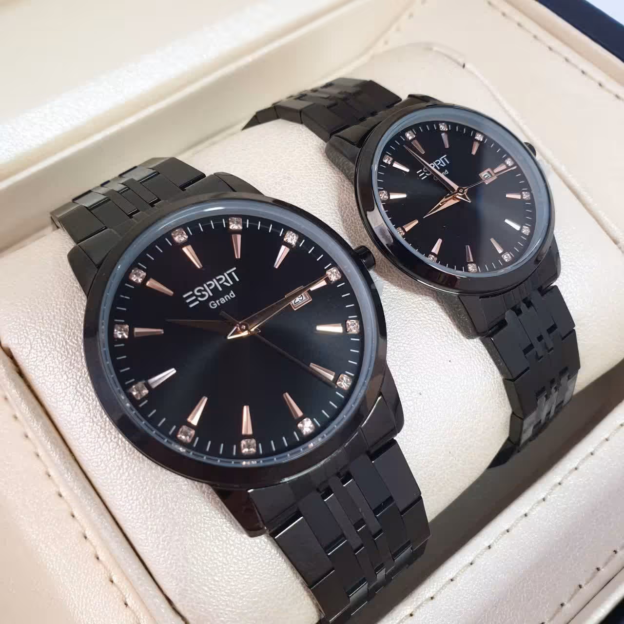 ساعت ست اسپریت زنانه و مردانه موتور ژاپن درجه یک بند استیل اصلی ضد آب یک سال گارانتی 