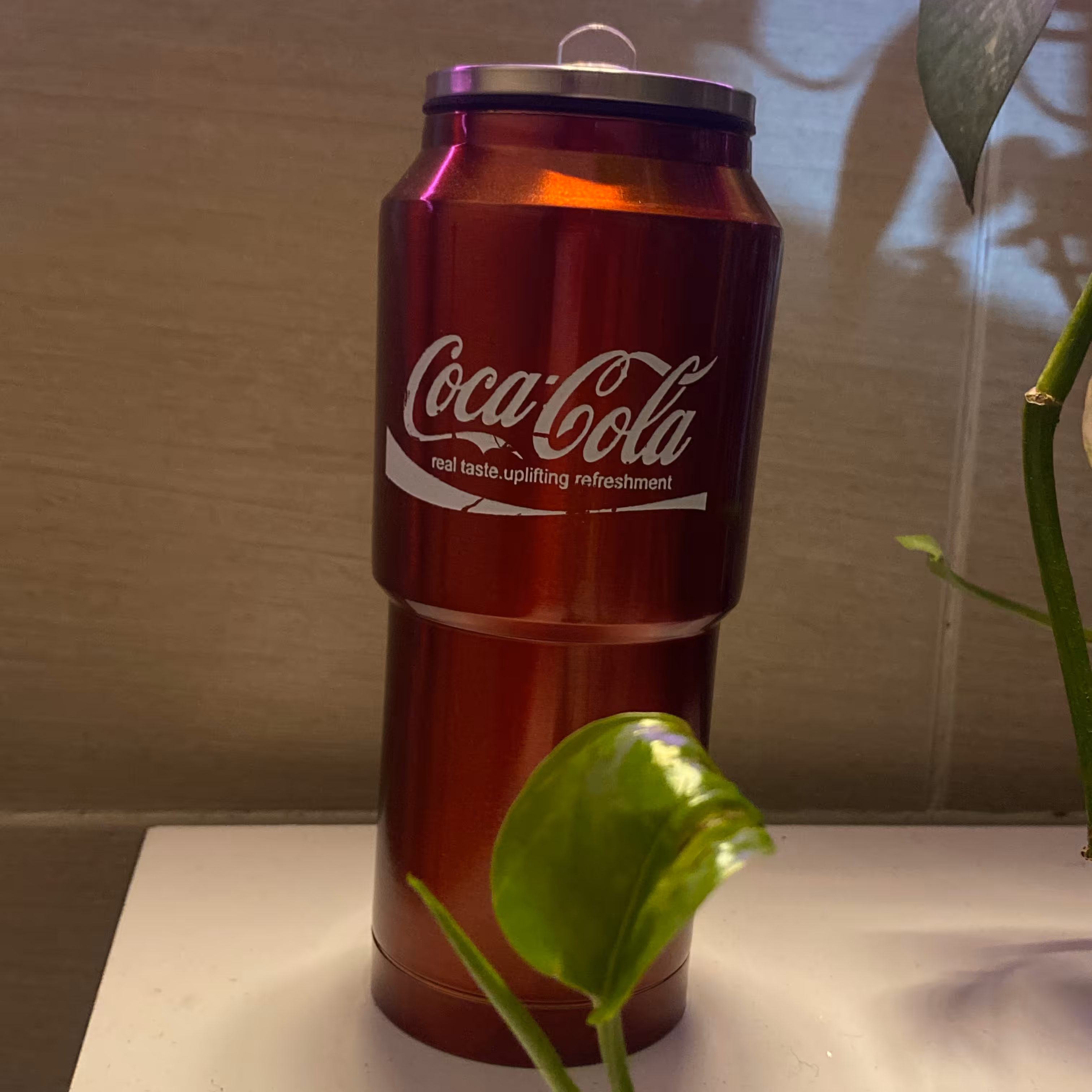 قمقمه فلزی طرح کوکاکولا دارای اسان نوش  