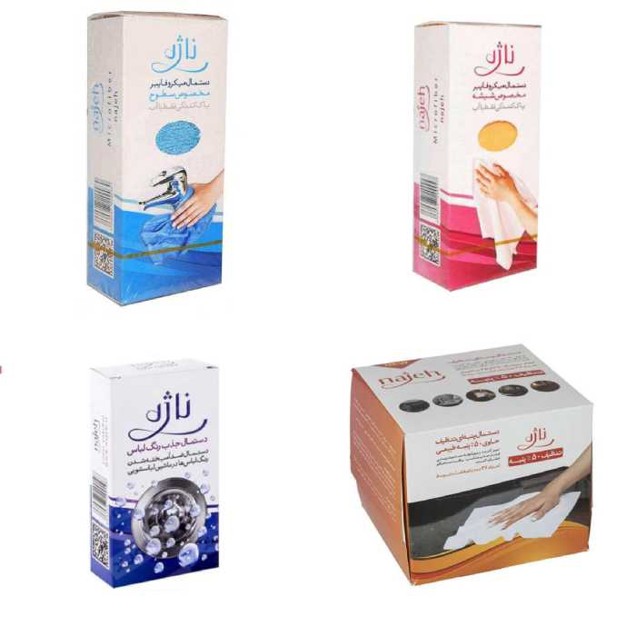 پک 4 عددی دستمال های ناژه