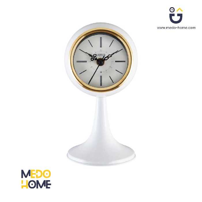 ساعت رومیزی فلزی SAN GABRIEL رنگ سفید