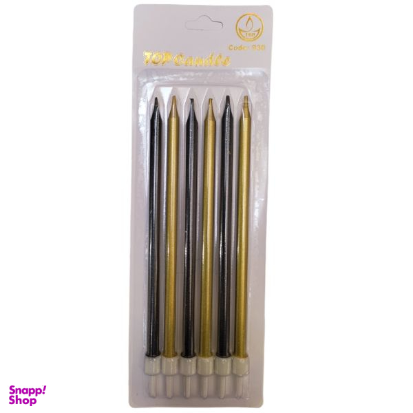 شمع مدل تولد مدادی کد S15 بسته 6 عددی