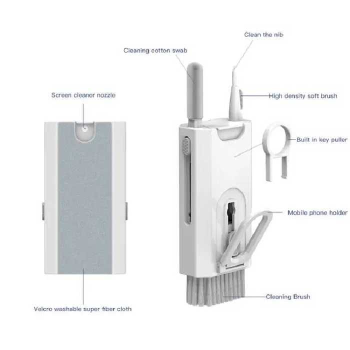 کیت تمیز کننده وسایل الکترونیکی 8 کاره