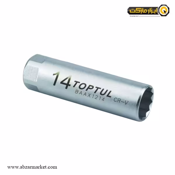 بکس شمع 3/8 اینچ تاپ تول کوتاه 12 گوش مدل BAAX1214