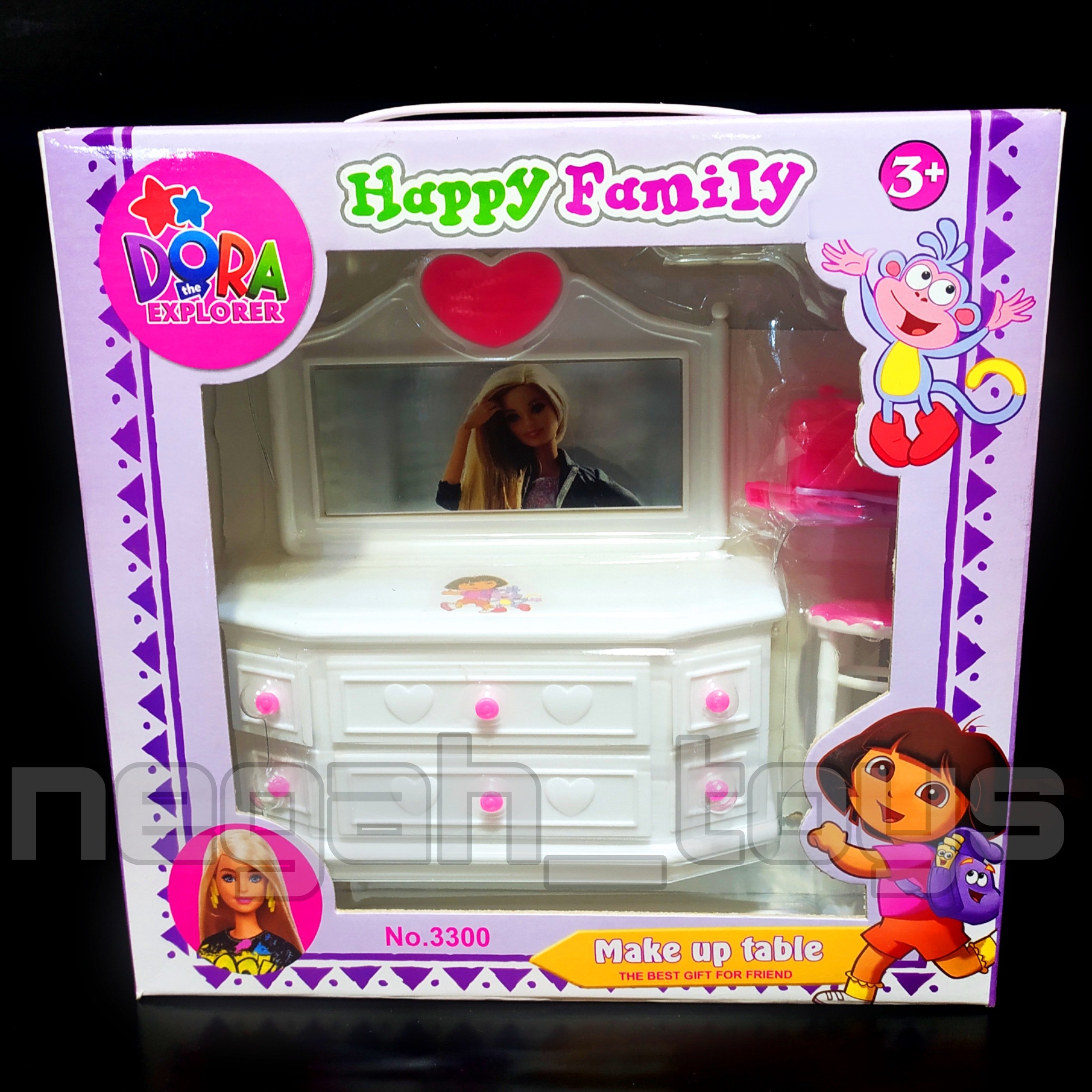 اسباب بازی دخترانه دراور میز آرایش باربی 