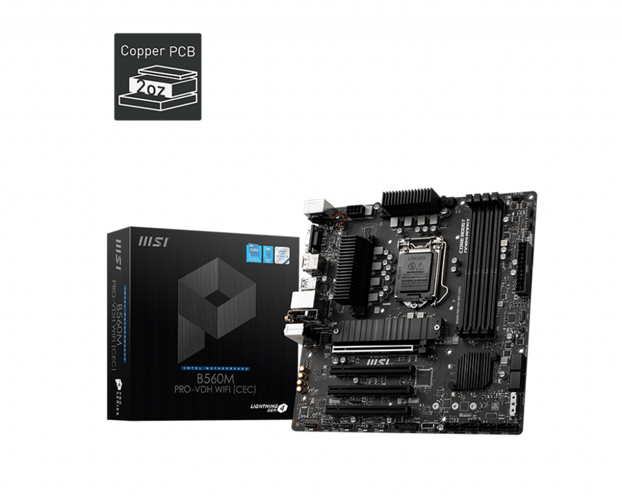 مادربرد ام اس آی مدل B560M PRO-VDH WIFI CEC سوکت 1200
