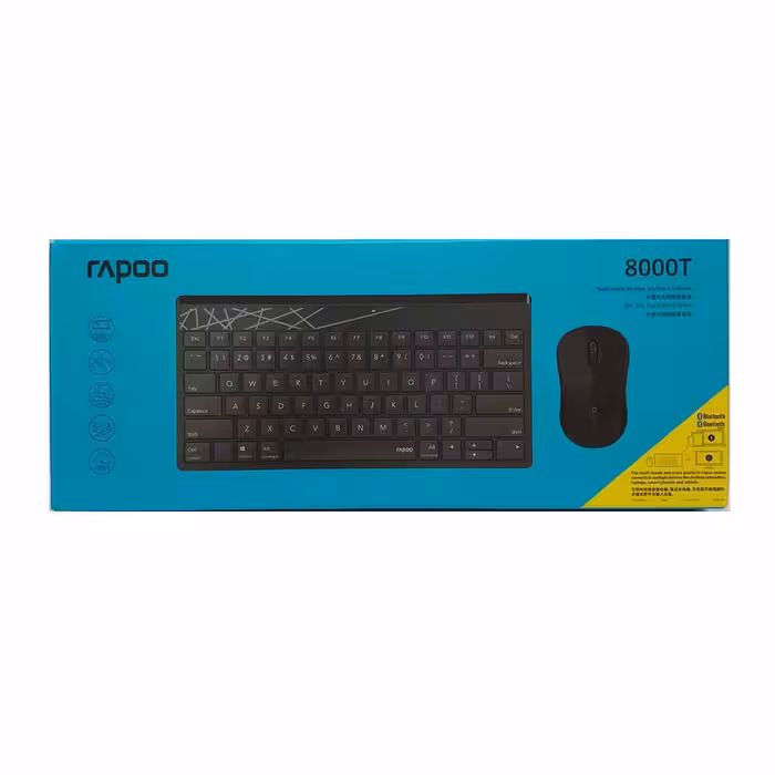 کیبورد و ماوس بی سیم رپو Keyboard Rapoo 8000T