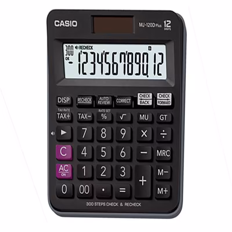 خرید ماشین حساب کاسیو مدل MJ-120D Plus