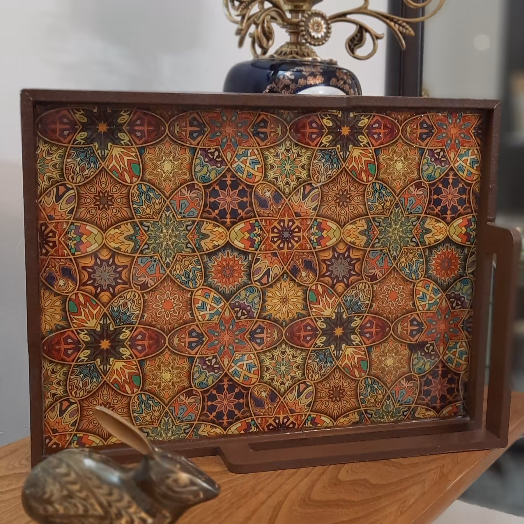 سینی پذیرایی رزینی