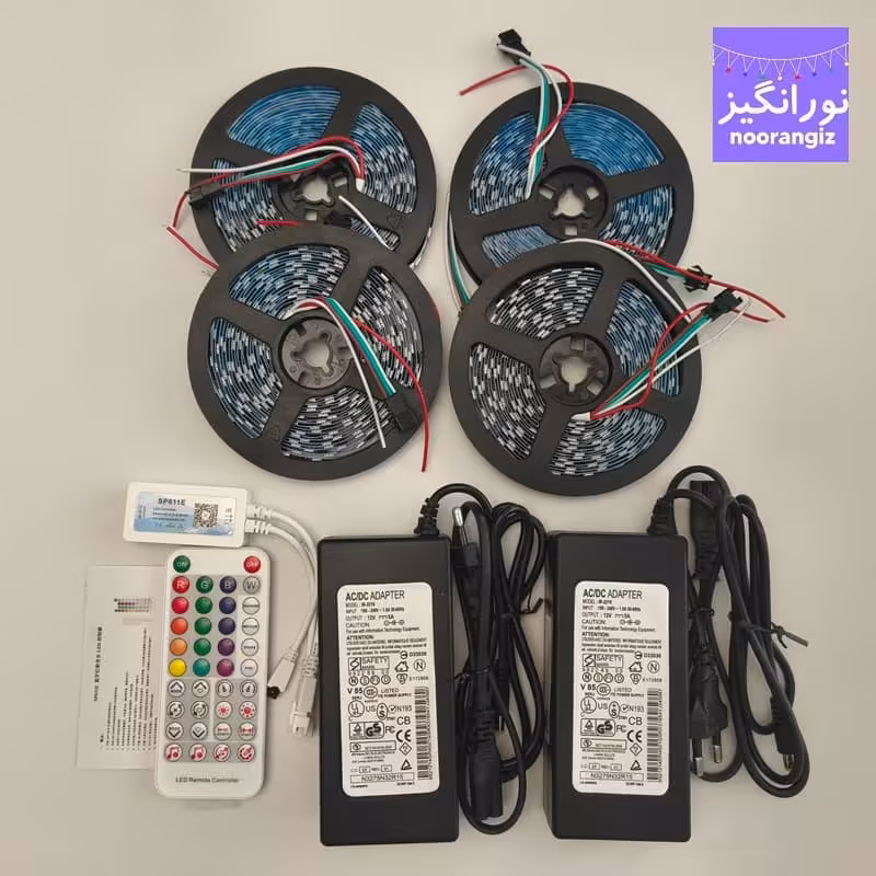ریسه نواری فول کالر RGB موزیکال هوشمند گیمینگ 20 متری