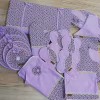 نیم ست سرویس آشپزخانه یاسی بنفش 