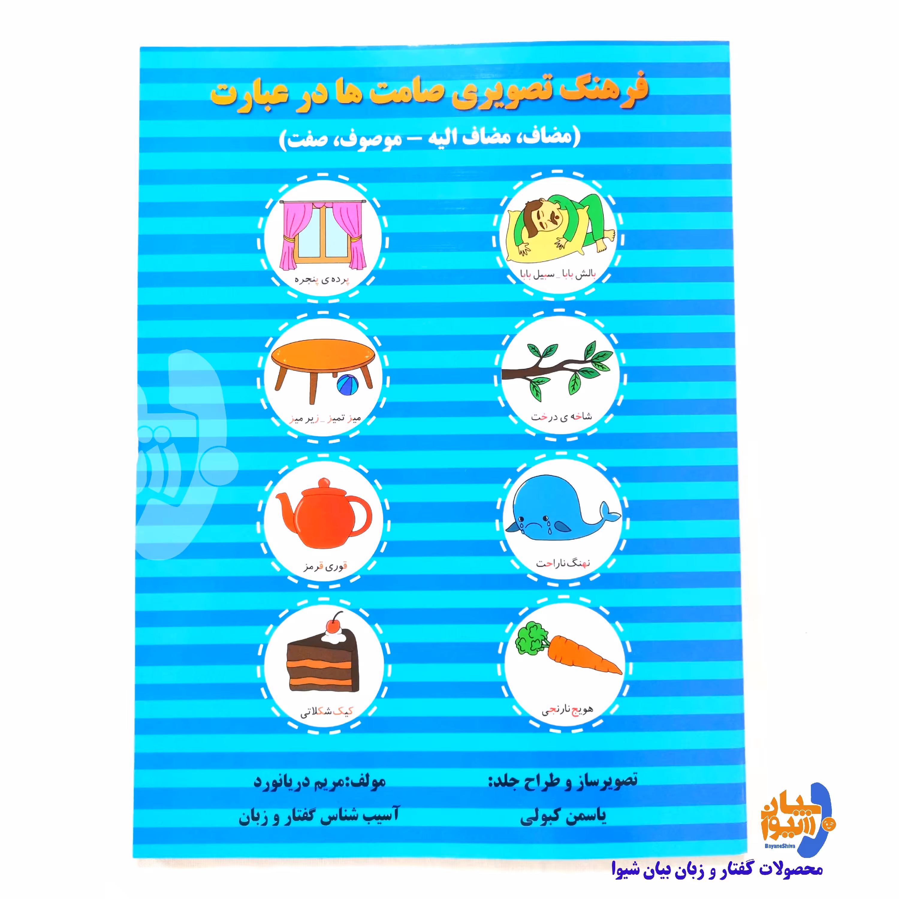 کتاب فرهنگ تصویری صامت ها در عبارت تالیف مریم دریانورد (کتاب گفتاردرمانی) 