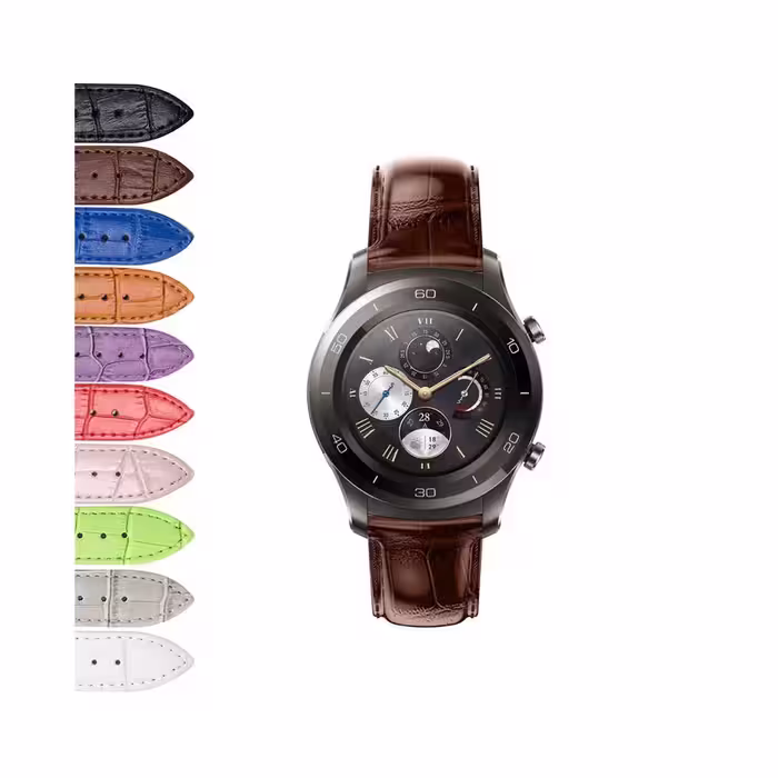 بند چرمی ساعت هواوی Huawei Watch 2 Classic طرح Alligator
