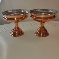 بستنی خوری مسی پایه دار فروش به صورت تک