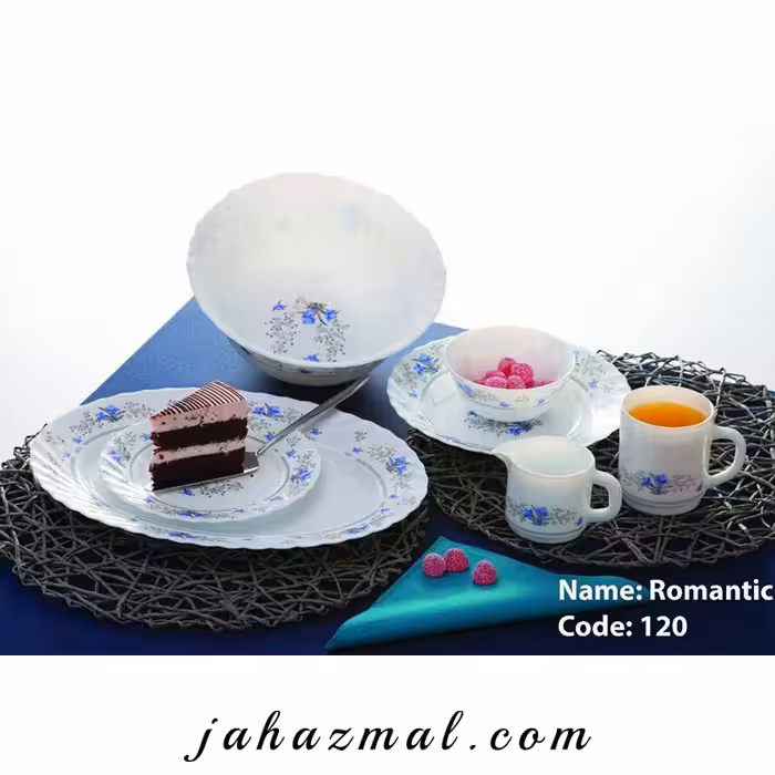 سرویس غذاخوری پارس اپال طرح رمانتیک کد 120