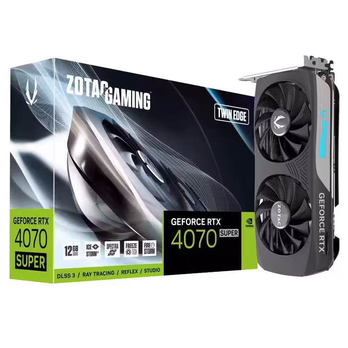کارت گرافیک زوتک RTX 4070 Super Twin Edge 12GB | فروشگاه گیمینگ تکاف