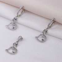 نیمست طرح مرغابی یا اردک نقره قالب تایلندی کد 1642