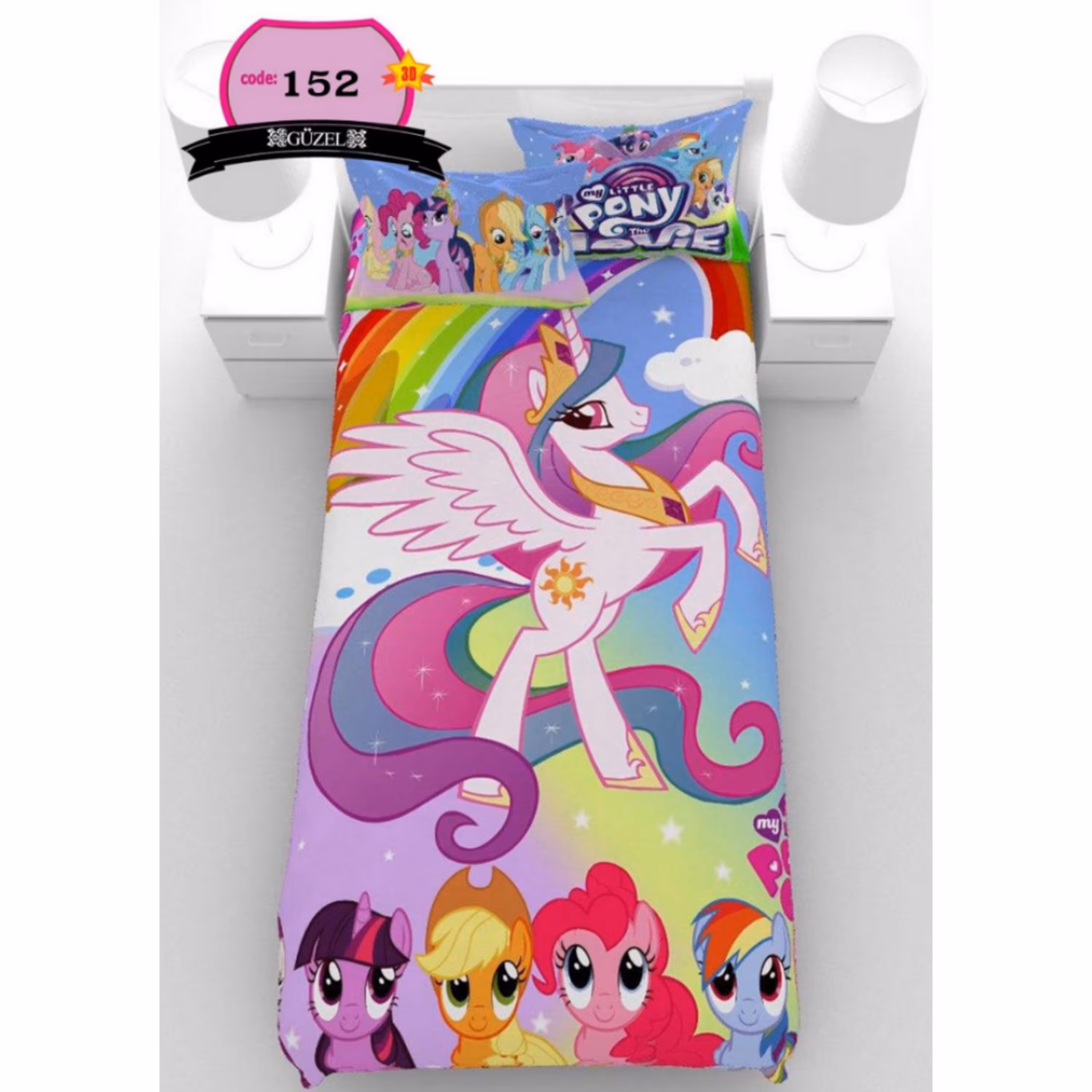 روتختی تک نفره سه بعدی برند گوزل -5 تکه -کد152