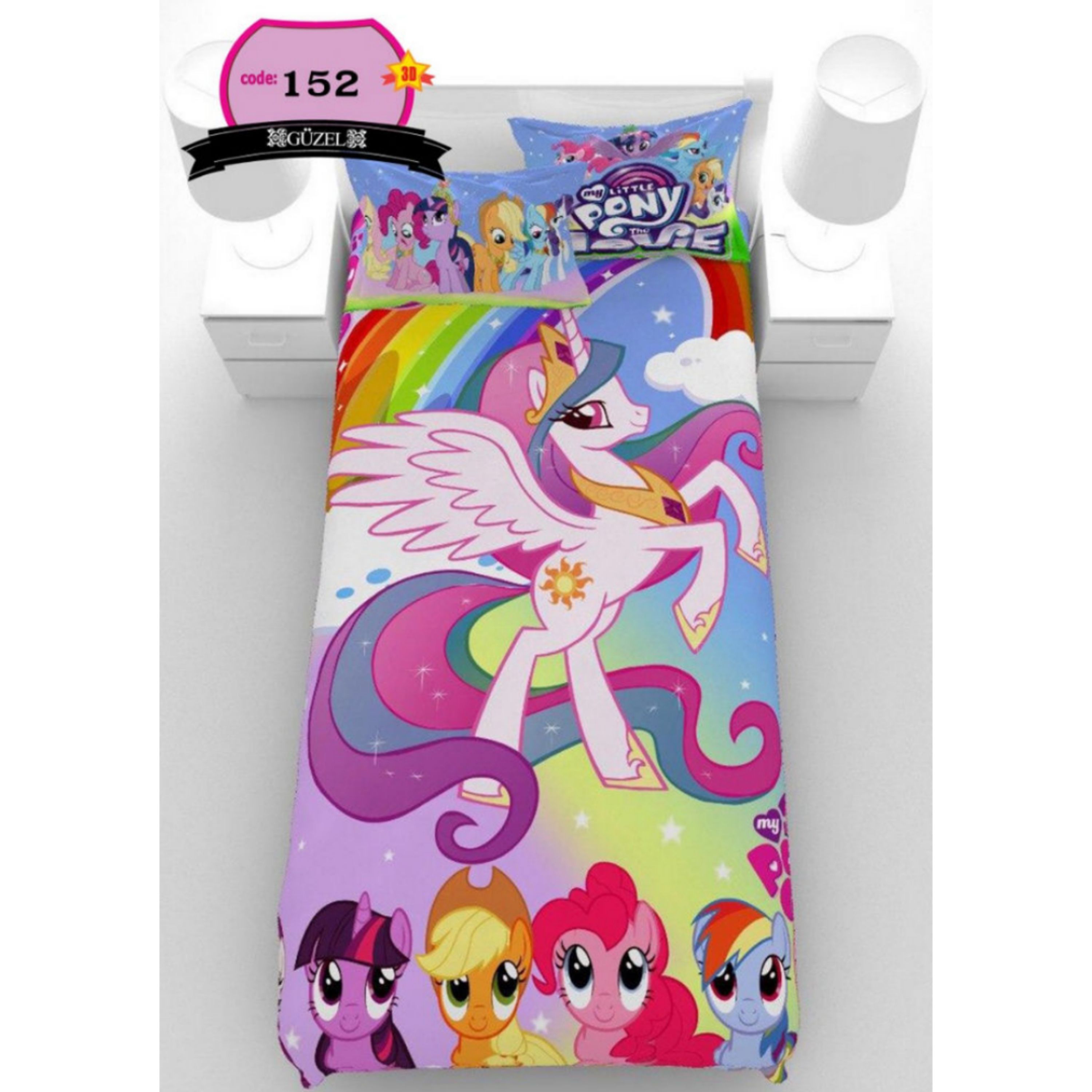 روتختی تک نفره سه بعدی برند گوزل -5 تکه -کد152