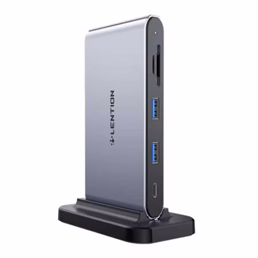 قیمت و خرید هاب و داک استیشن USB-C ده پورت لنشن مدل D62 | یاس ارتباط