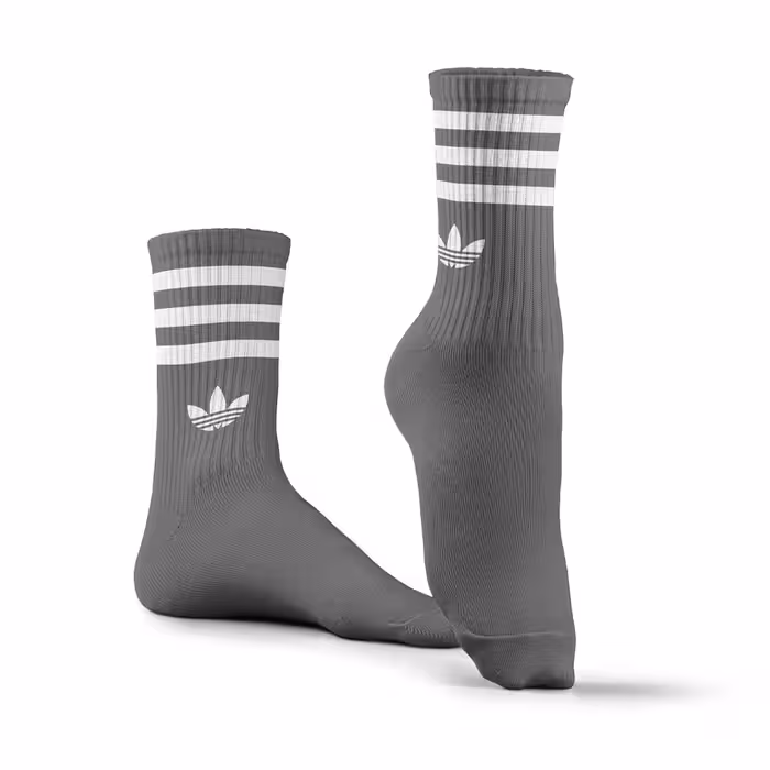 جوراب ورزشی ساق بلند آدیداس مدل ASB-400 | خاکستری