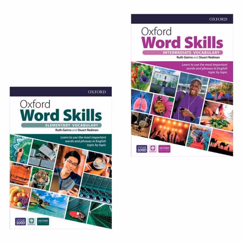 کتاب Oxford Word Skills Second Edition اثر Ruth Gairns انتشارات oxford دو جلدی