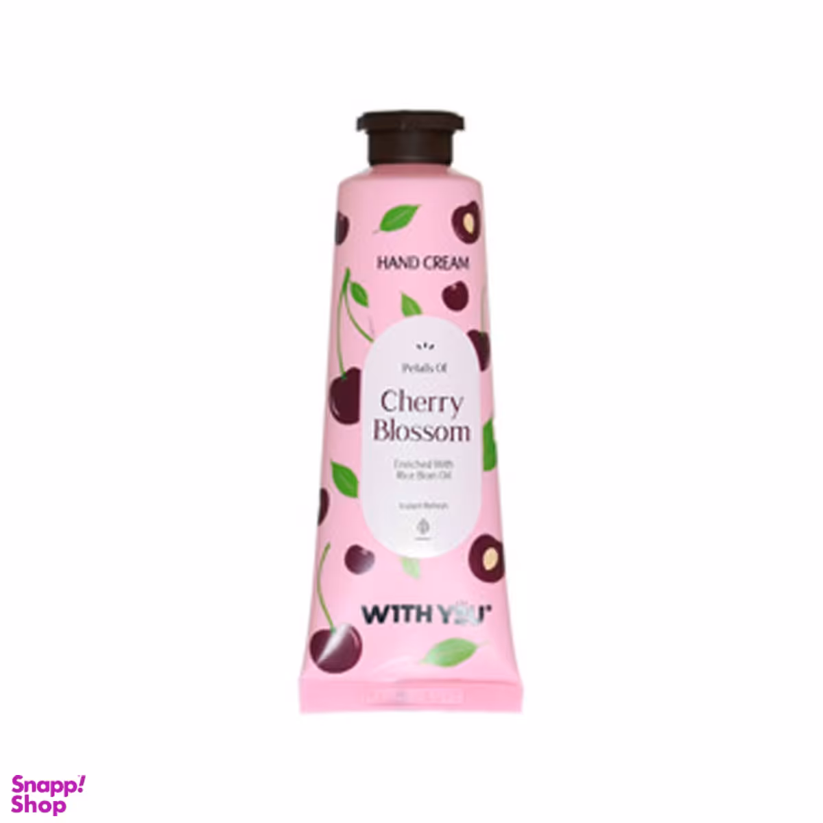 کرم مرطوب کننده دست ویت یو (With You) حاوی عصاره شکوفه گیلاس و سبوس