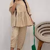 ست بلوز شلوار لنین TETIS