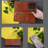 کیف پول کتی کیف پول چرمی طبیعی دستدوز 