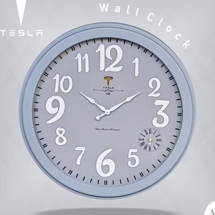 ساعت  دیواری  تسلی  ایکس 33  سایز  60در 60 جنس  بدنه پلاستیک ارسال باتیپاکس هزینه بامشتری درب منزل 