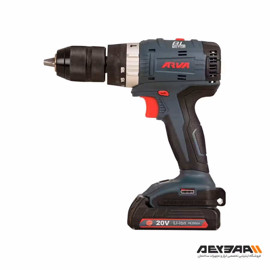 دریل پیچ گوشتی شارژی چکشی آروا مدل 5854