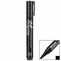 ماژیک معمولی کیان نوک تخت مشکی با جوهر ثابت