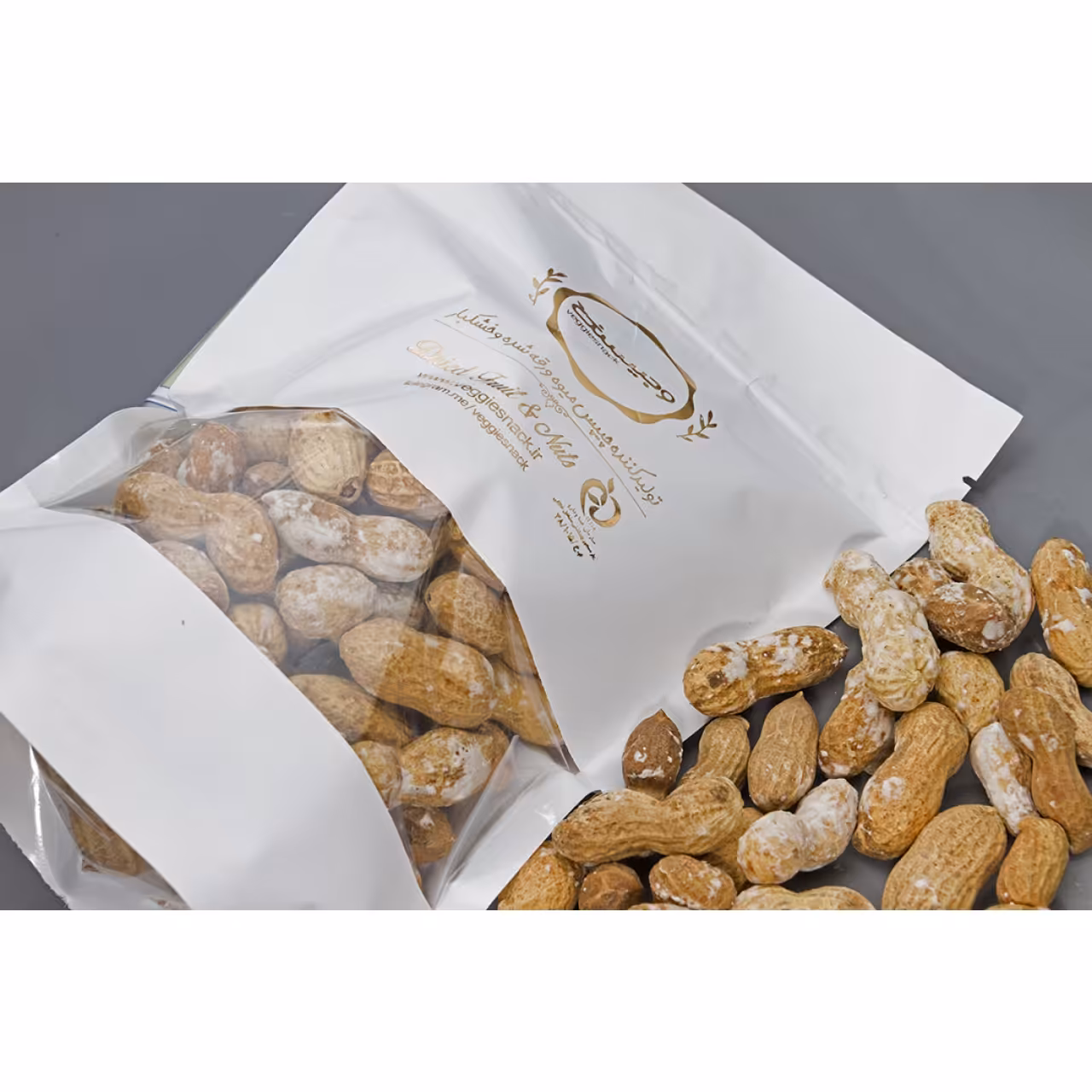 بادام زمینی غلاف دار شور استانه 500گرم وجیسنک