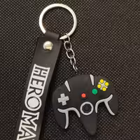 جاسوییچی سیلیکونی مدل دسته بازی  بند دار  مشکی خاکستری آبی قرمز کد1