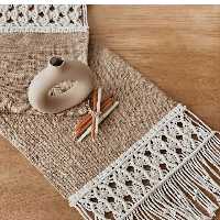 رانر یا شال مبل مکرومه بافی