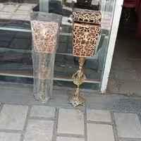 سطل و جا دستمال کاغذی برنزی