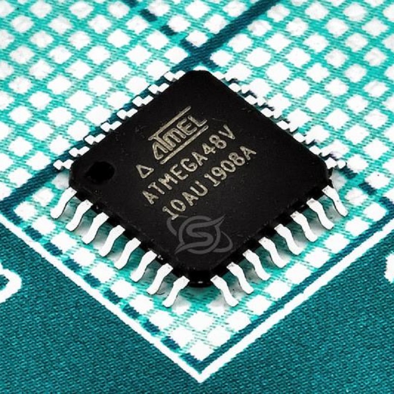 میکروکنترلر ATMEGA48V-10AU دارای پکیج QFP32

