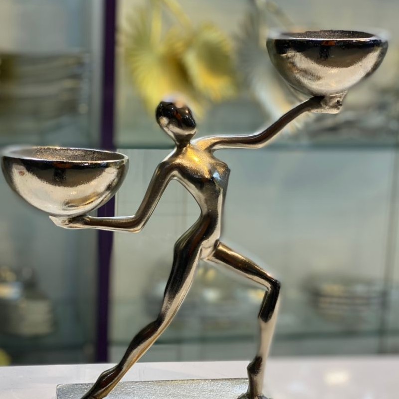 شکلات خوری و آجیل خوری طرح بالرین دو پیاله