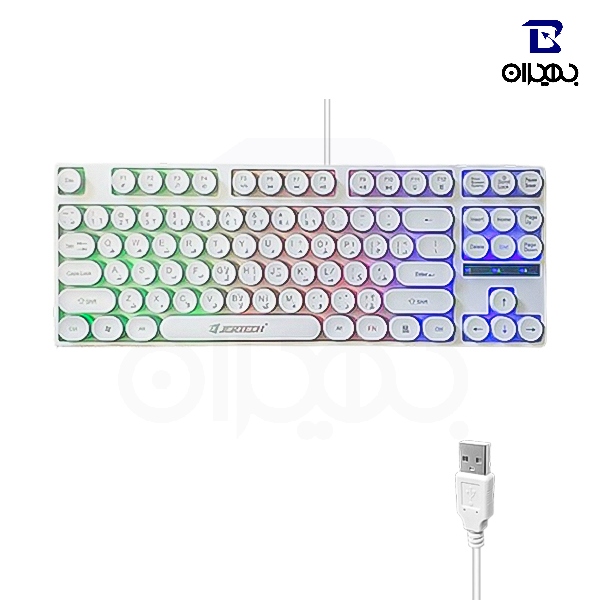 کیبورد مخصوص بازی جرتک مدل DK-600A PUNK رنگ سفید